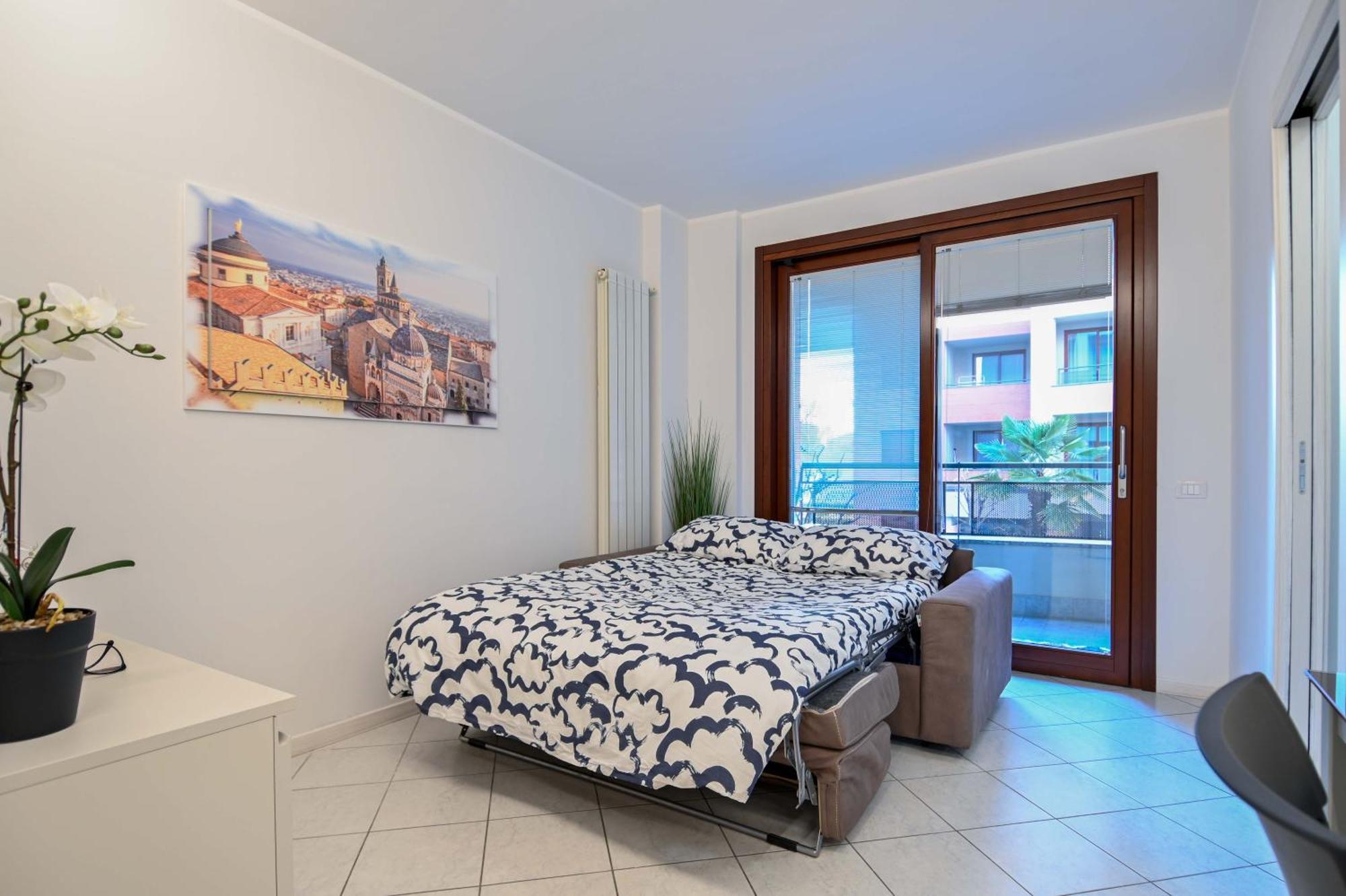 Ferienwohnung Bilocale Chic, 10 Min Aeroporto Milano-Bergamo, Box Auto E Aria Condizionata Seriate Exterior foto